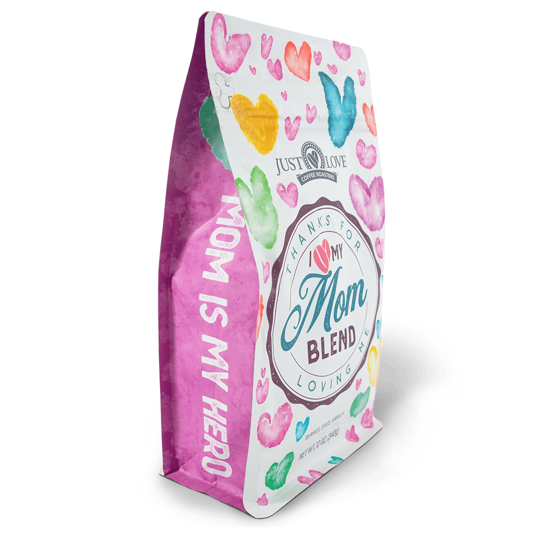 Side view of I Love My Mom Blend Bag