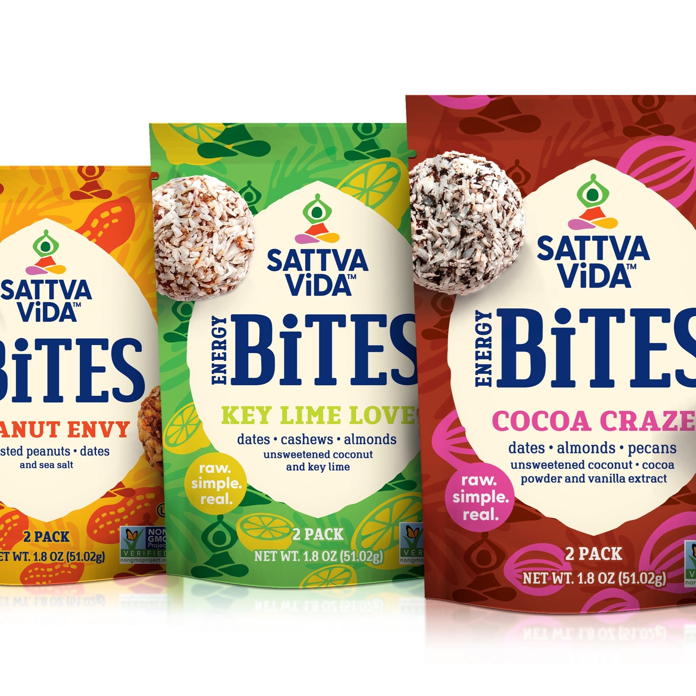 Key Lime Love Energy Bites, 2pack (10 per case) by Sattva Vida