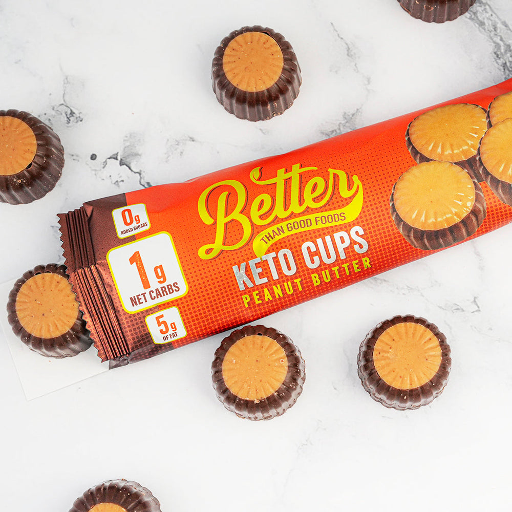 Keto Peanut Butter Cups (Buckeyes) 6-pack of 4 each by Better Than Good Foods