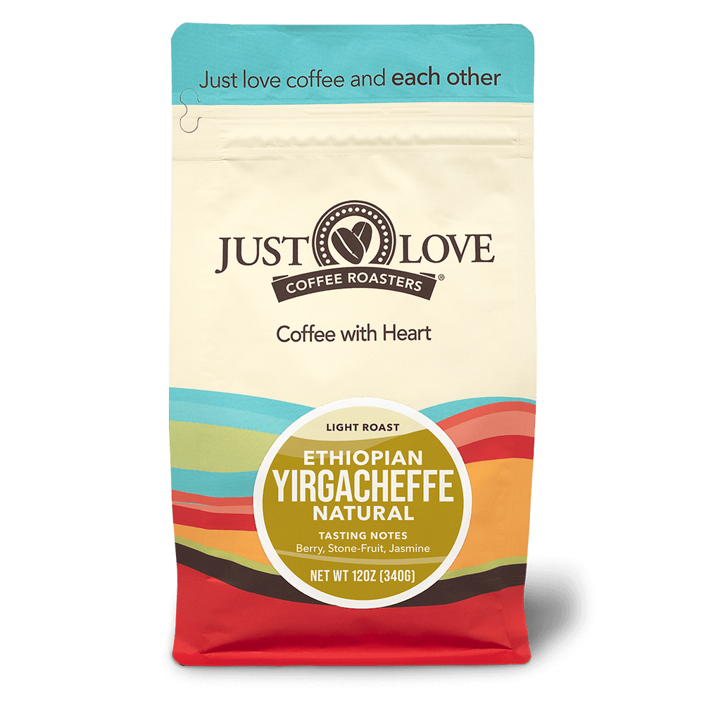 Just Love Coffee Roasters Ethiopian Yirgacheffe - Natural Coffee Blend